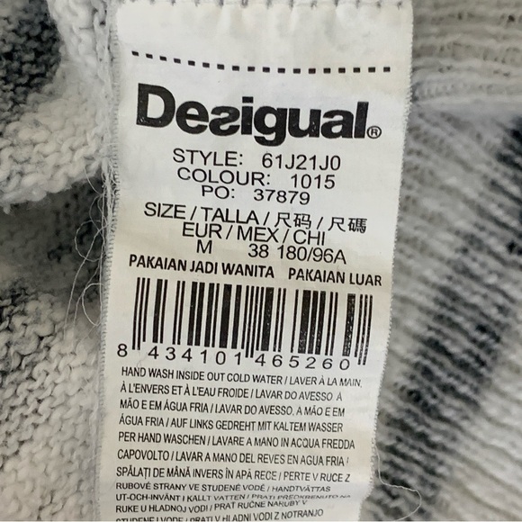 Desigual Nautical Stripe & Sequin Pullover Knit Sweater - Picture 9 of 9